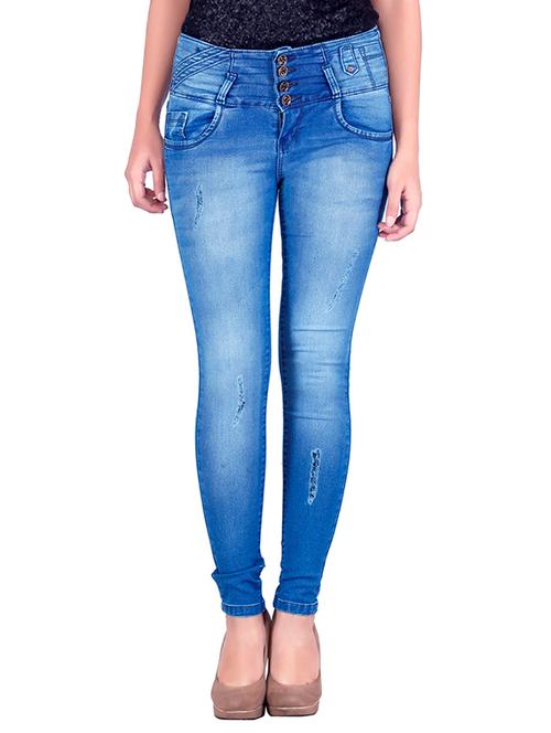 light blue cotton jeans - 10515977 - Very Small Image - 1