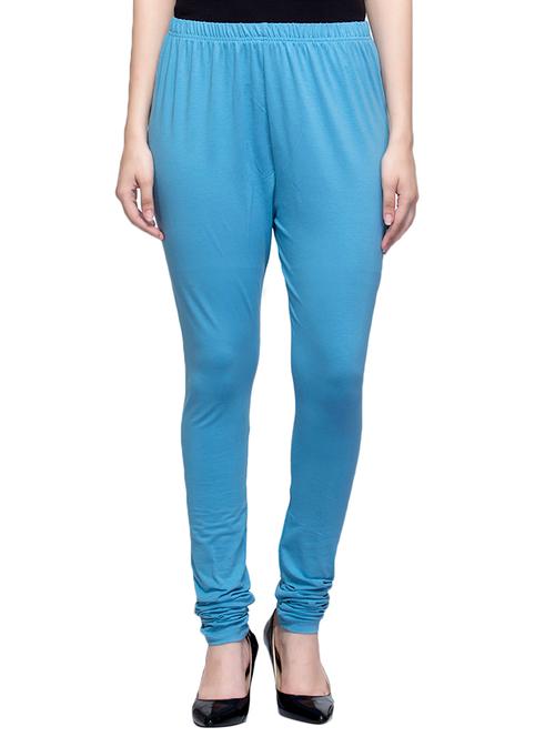 sky blue cotton leggings - 10518954 - Very Small Image - 1