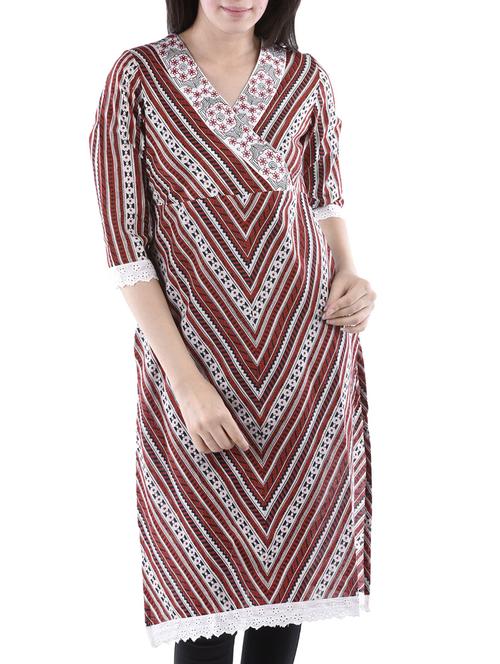 multi colored cotton kurta - 10518976 - Very Small Image - 1