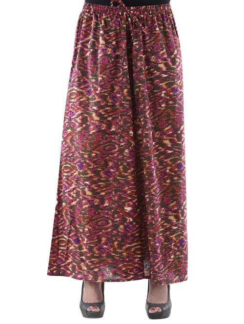maroon cotton trousers - 10519015 - Very Small Image - 1