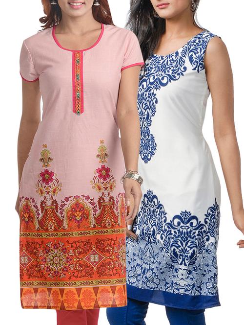 multicolor poly georgette kurta - 10520089 - Very Small Image - 1