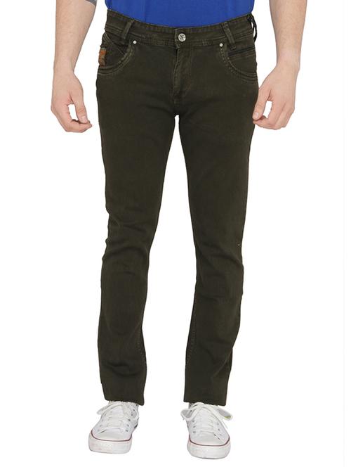 green cotton blend jeans - 10522384 - Very Small Image - 1