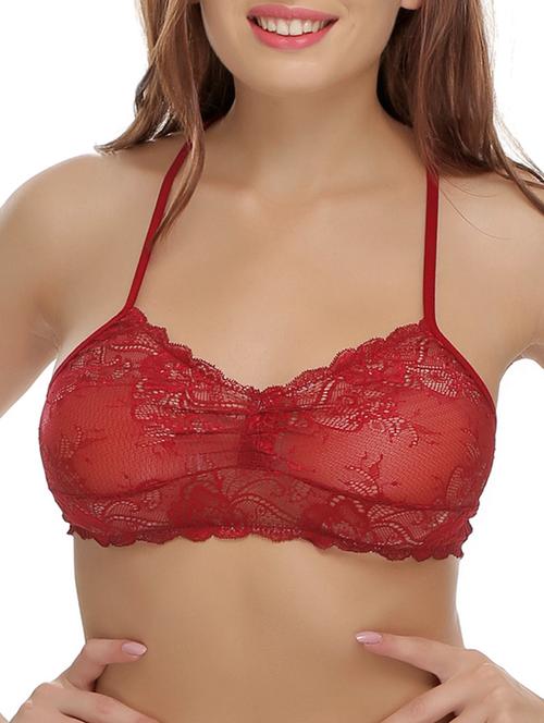 red nylon bra - 10523395 - Very Small Image - 1