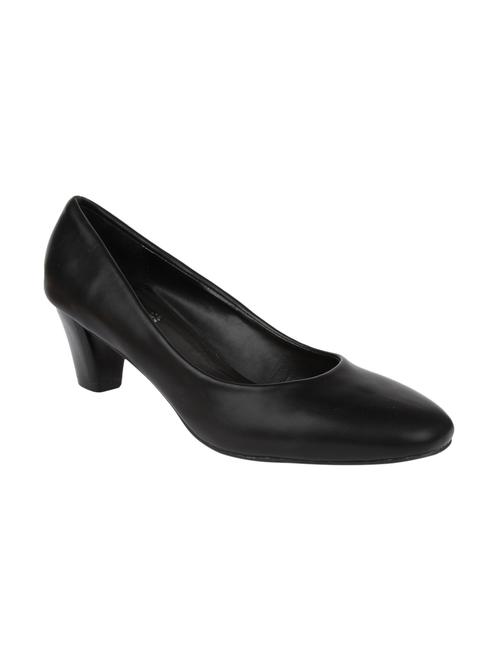 black pu leatherette slip on pumps - 10524583 - Very Small Image - 1