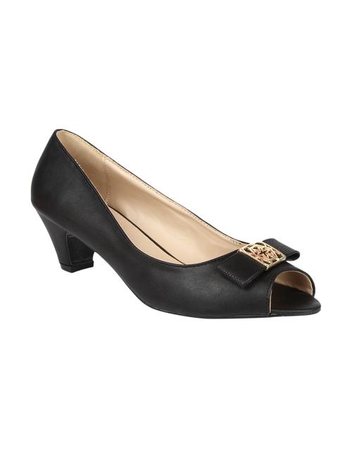 black leatherette sandals - 10524617 - Very Small Image - 1