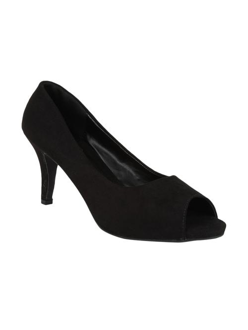 black leatherette closed back sandals - 10524619 - Very Small Image - 1