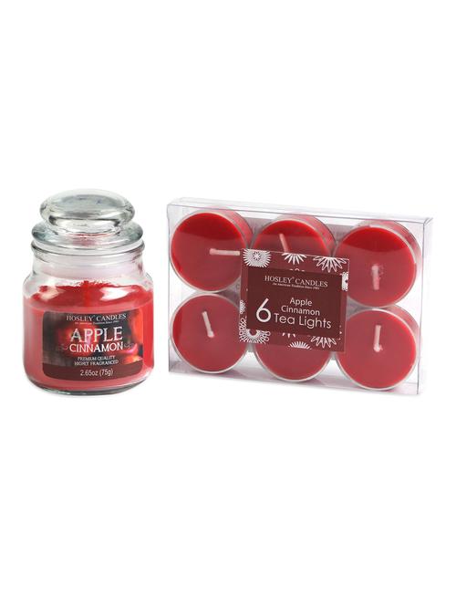 apple cinnamon jar candle & tealights set - 1052471 - Very Small Image - 1
