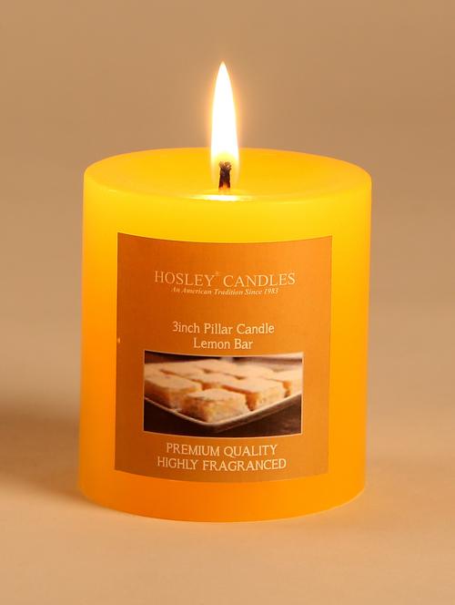 lemon bar scented pillar candle - 1052501 - Very Small Image - 1
