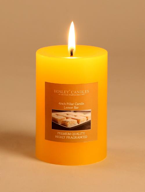 lemon bar scented pillar candle - 1052511 - Very Small Image - 1