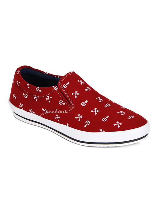 red synthetic slip on sneakers - 10529759 - Very Small Image - 1