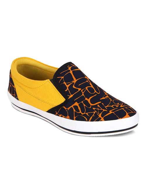 yellow synthetic slip on sneakers - 10529762 - Very Small Image - 1