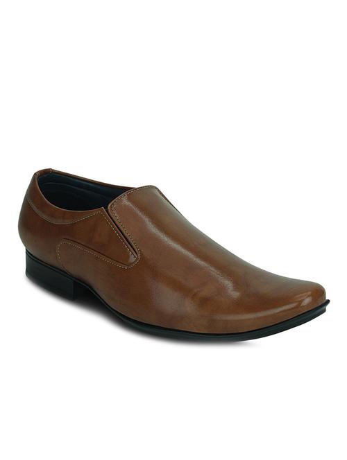 tan leatherette formal shoes - 10529786 - Very Small Image - 1