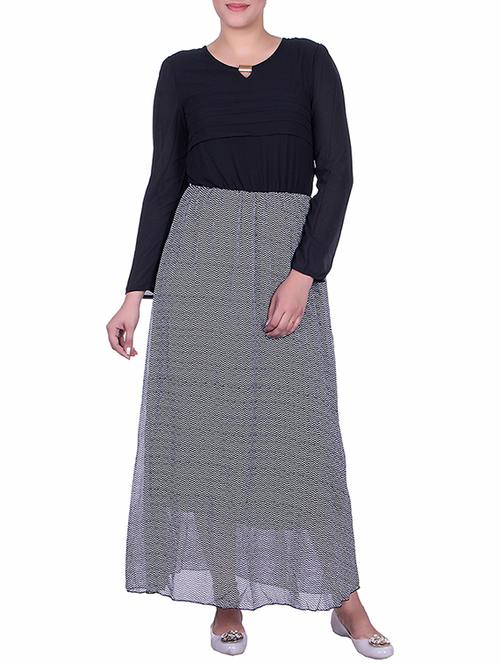 black georgette dress - 10531831 - Very Small Image - 1