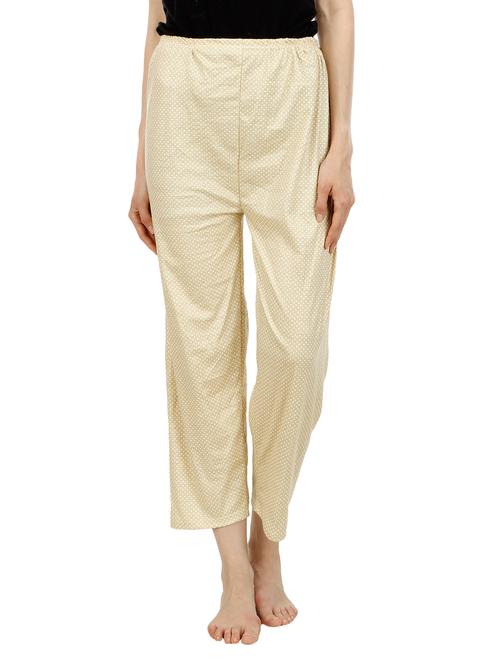 cream polyester pajama - 10534209 - Very Small Image - 1