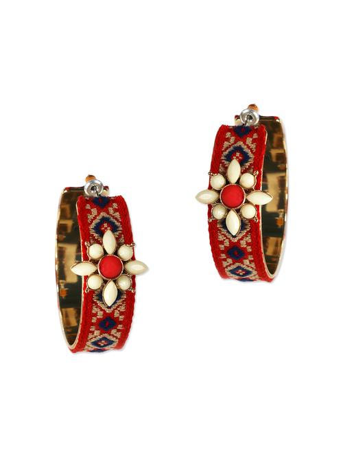multi metal alloy with acrylic earring - 1053499 - Very Small Image - 1