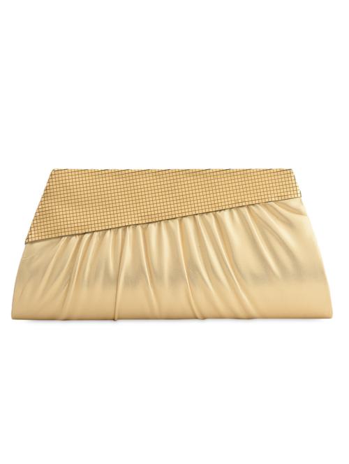 Beige Pleated Party Clutch - 1053842 - Very Small Image - 1