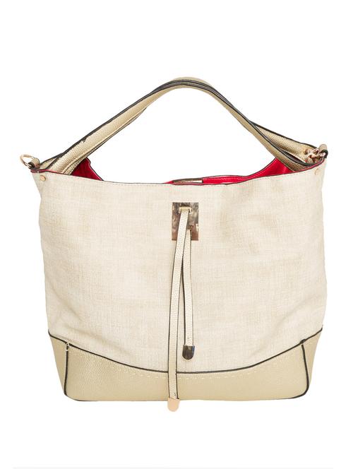 beige leatherette handbag - 10540542 - Very Small Image - 1