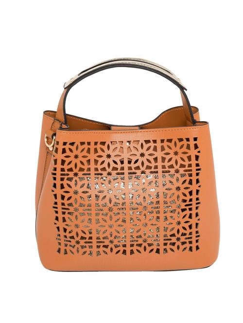 brown leatherette handbag - 10540548 - Very Small Image - 1