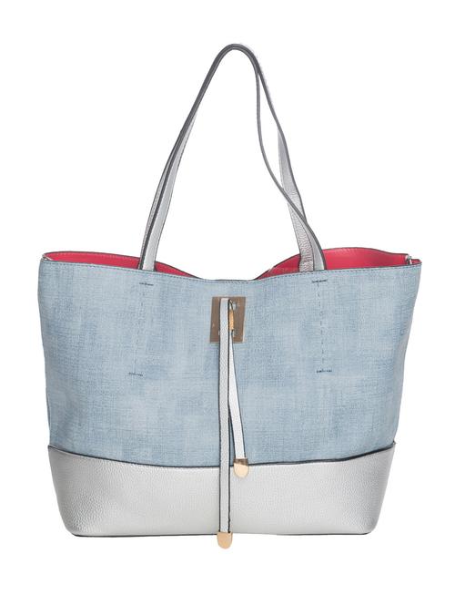 blue leatherette handbag - 10540552 - Very Small Image - 1