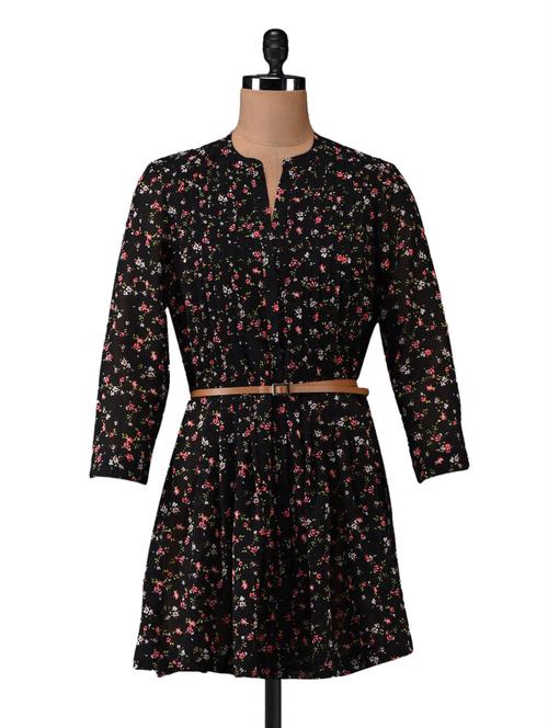 floral printed polyester tunic - 1054141 - Very Small Image - 1