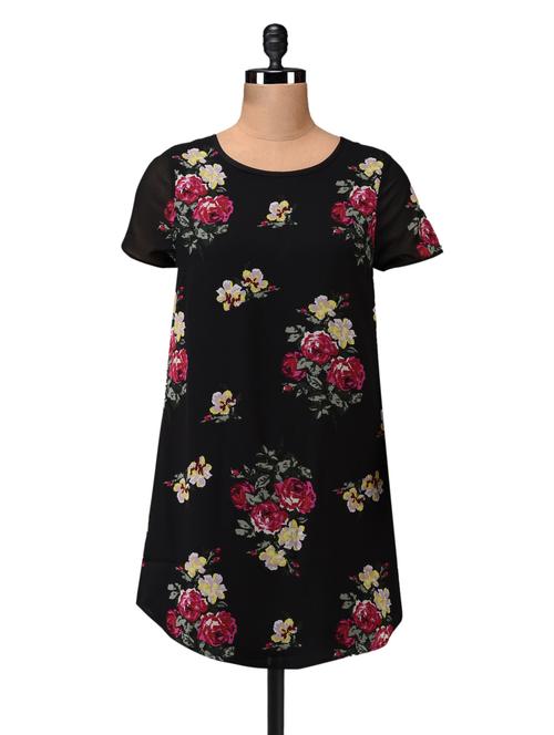 floral printed polygeorgette tunic - 1054173 - Very Small Image - 1