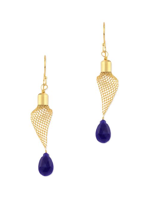 funky wiremesh long earrings - 10543343 - Very Small Image - 1