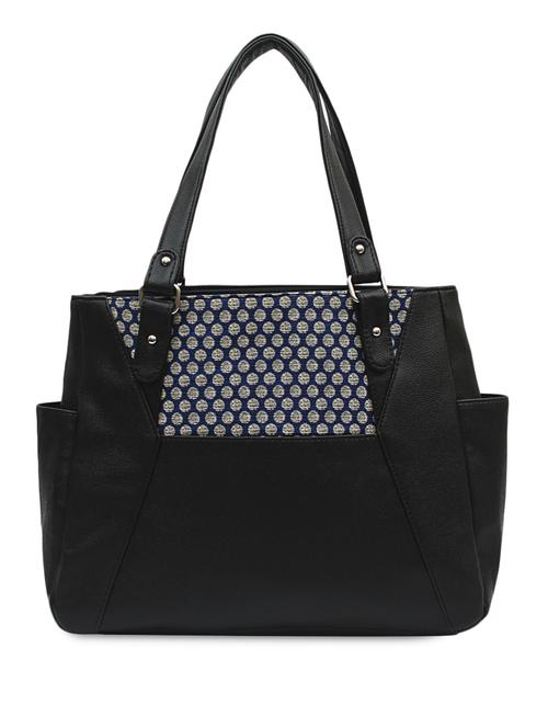 black polka dots leatherette handbag - 1054342 - Very Small Image - 1