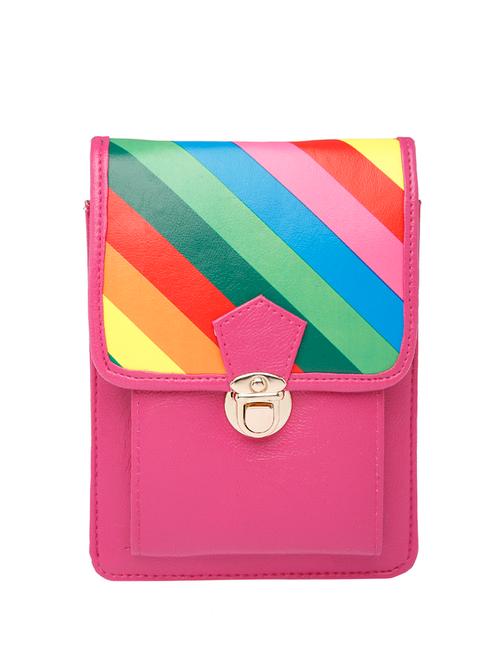 pink leatherette sling bag - 10545379 - Very Small Image - 1
