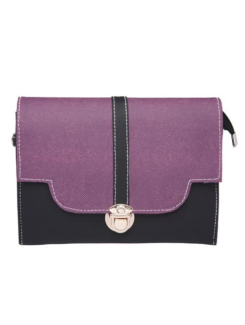 purple leatherette sling bag - 10545383 - Very Small Image - 1
