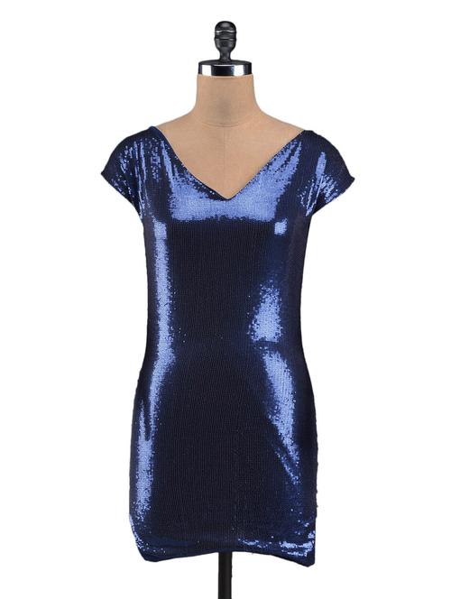 nylon blue bodycon dress dress - 1054700 - Very Small Image - 1