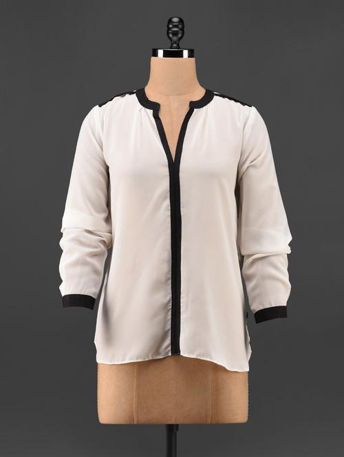 full sleeves polygeorgette top - 1054842 - Very Small Image - 1