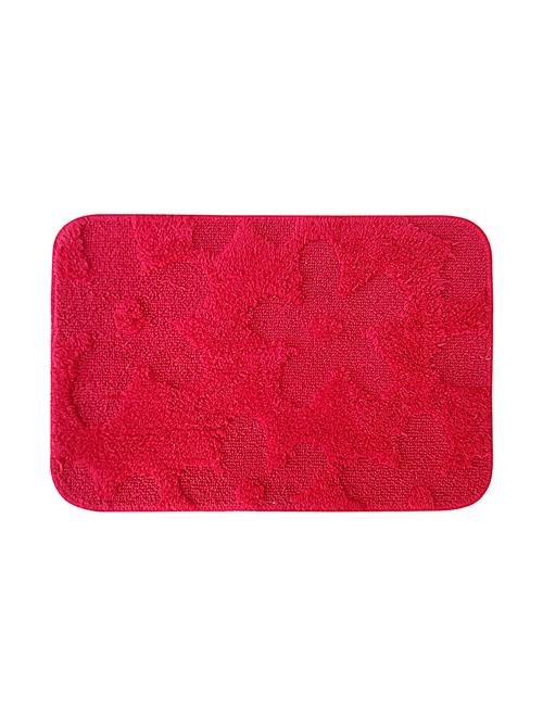lushomes ultra soft cotton tomato red regular bath mat - 10549598 - Very Small Image - 1