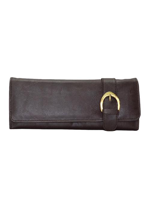 brown leatherette clutch - 10551403 - Very Small Image - 1