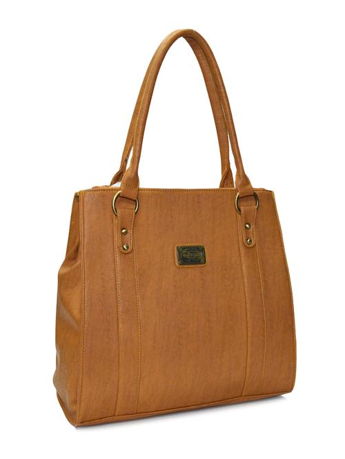 beige leatherette handbag - 10551417 - Very Small Image - 1