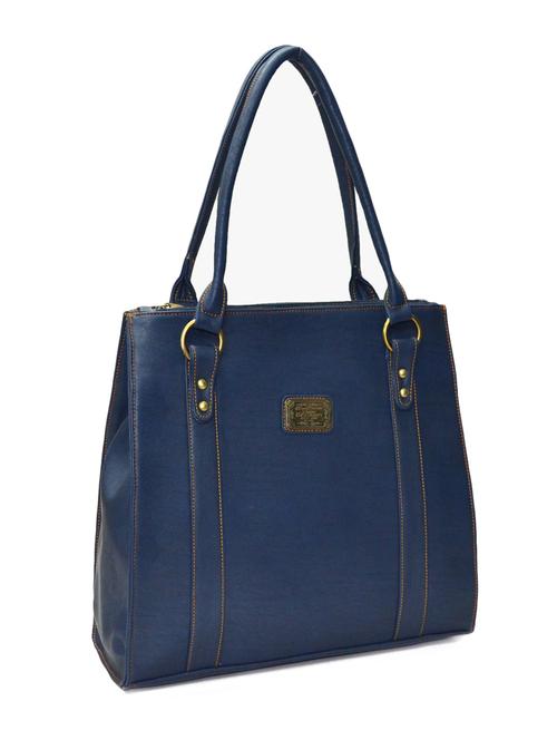 blue leatherette handbag - 10551418 - Very Small Image - 1