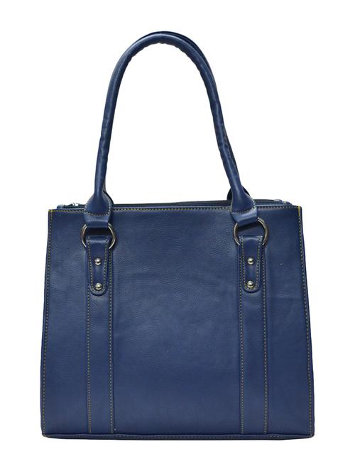 blue leatherette handbag - 10551450 - Very Small Image - 1
