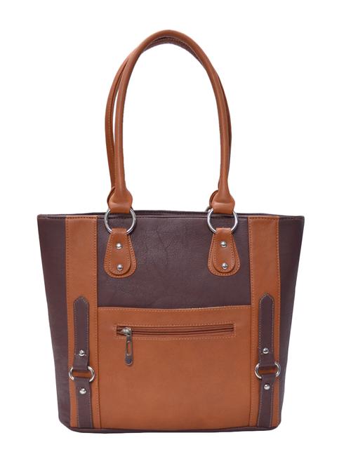 brown leatherette handbag - 10551462 - Very Small Image - 1