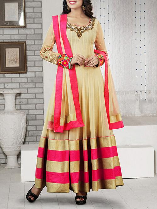 cream na unstitched suit - 10558884 - Very Small Image - 1