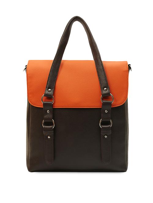 multi textured leatherette handbag - 1056816 - Very Small Image - 1