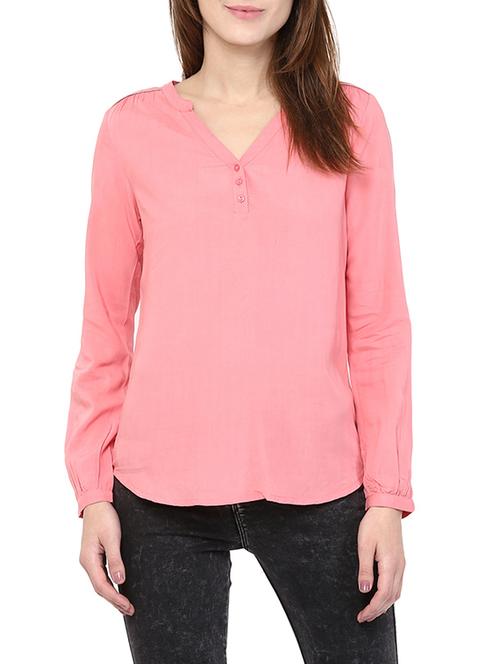 pink rayon top - 10570523 - Very Small Image - 1