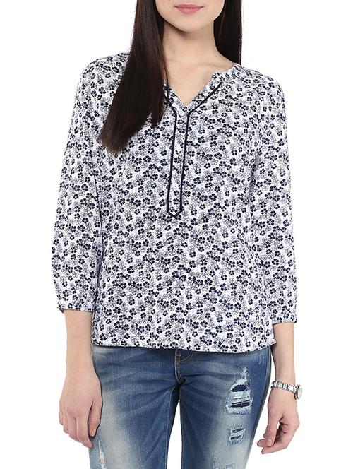 white rayon top - 10570584 - Very Small Image - 1