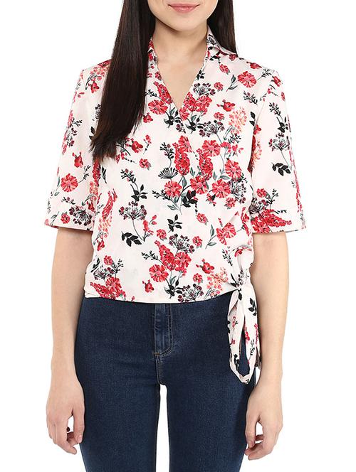 offwhite crepe top - 10570616 - Very Small Image - 1