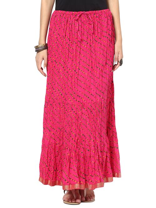 pink cotton skirts - 10571844 - Very Small Image - 1