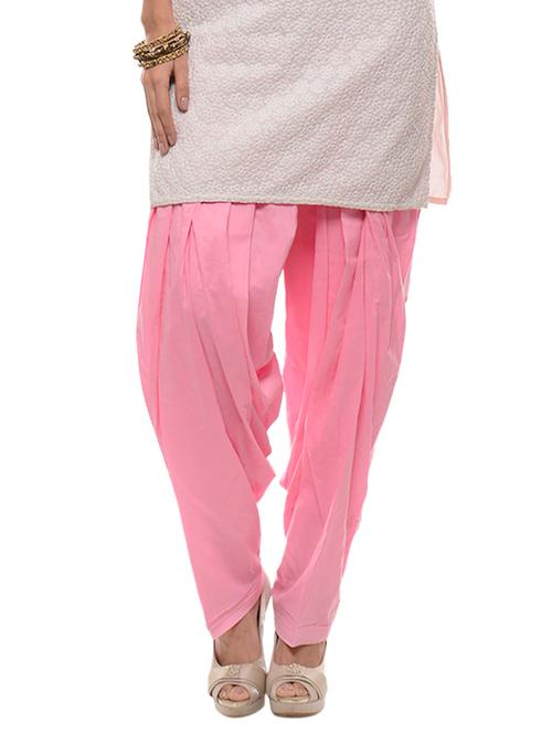 pink cotton salwars - 10571933 - Very Small Image - 1