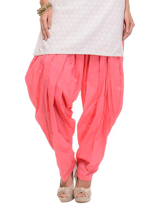 pink cotton salwars - 10571936 - Very Small Image - 1