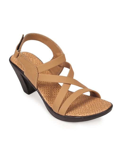 brown faux leather sandals - 10577404 - Very Small Image - 1