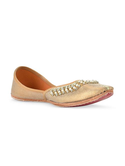 antique gold embellished leather mojris - 10577692 - Very Small Image - 1