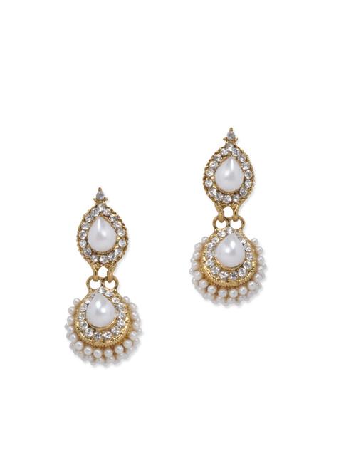 gold & silver brass earring - 10577857 - Very Small Image - 1