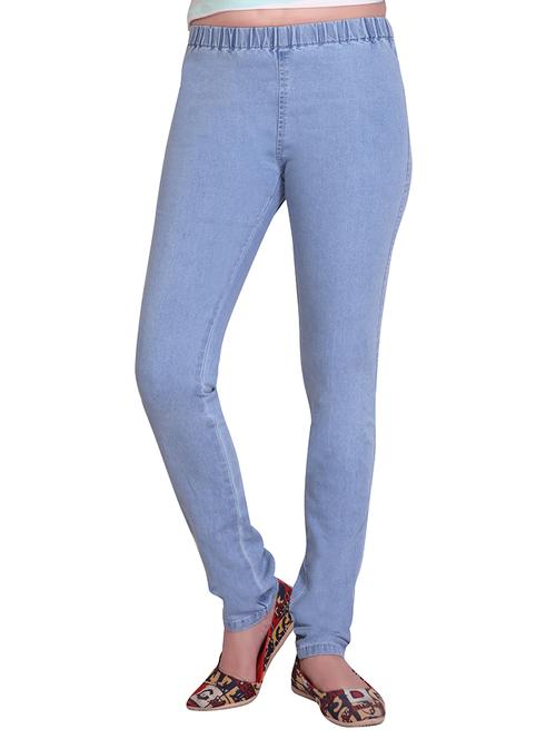 adbucks lightblue stretchable denim jeggings - 10579134 - Very Small Image - 1