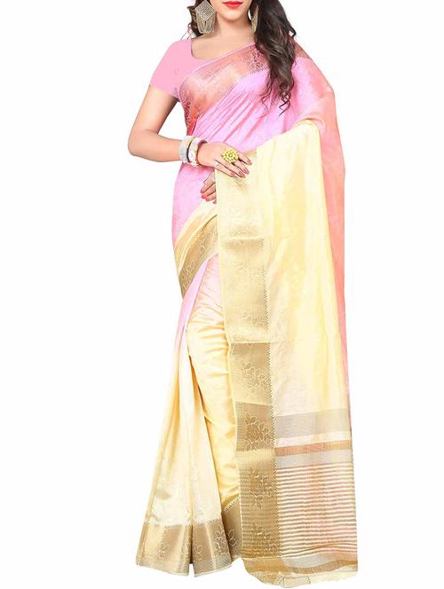 yellow silk saree - 10580796 - Very Small Image - 1